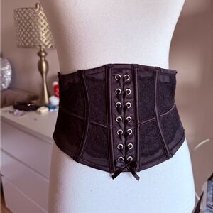 Black Lace Corset Belt
